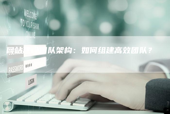 网站建设团队架构:如何组建高效团队?-想发外链网