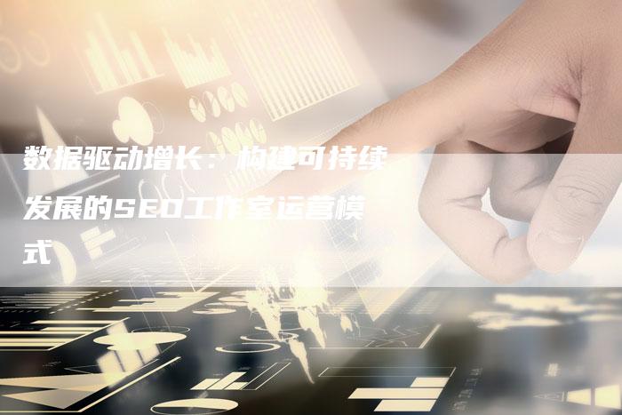 数据驱动增长:构建可持续发展的SEO工作室运营模式-想发外链网