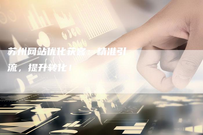 苏州网站优化获客：精准引流，提升转化！