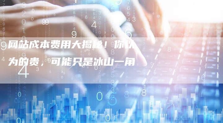 网站成本费用大揭秘!你以为的贵,可能只是冰山一角-想发外链网