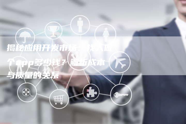 揭秘应用开发市场:找人做个app多少钱?解析成本与质量的关系-想发外链网